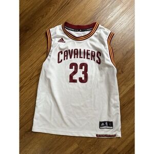 Adidas Cleveland Cavs Lebron James #23 NBA Basketball Jersey Youth Sz Large
